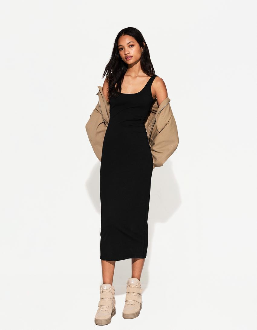 Vestido midi tirantes