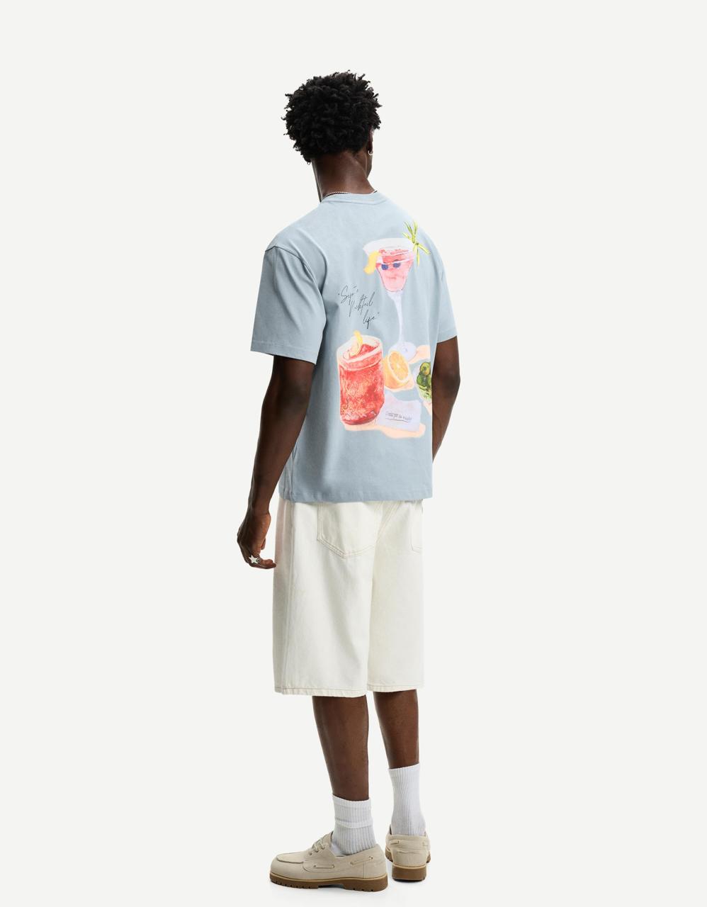 Camiseta manga corta print