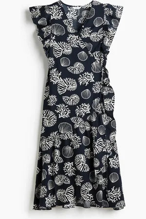 Vestido midi estampado